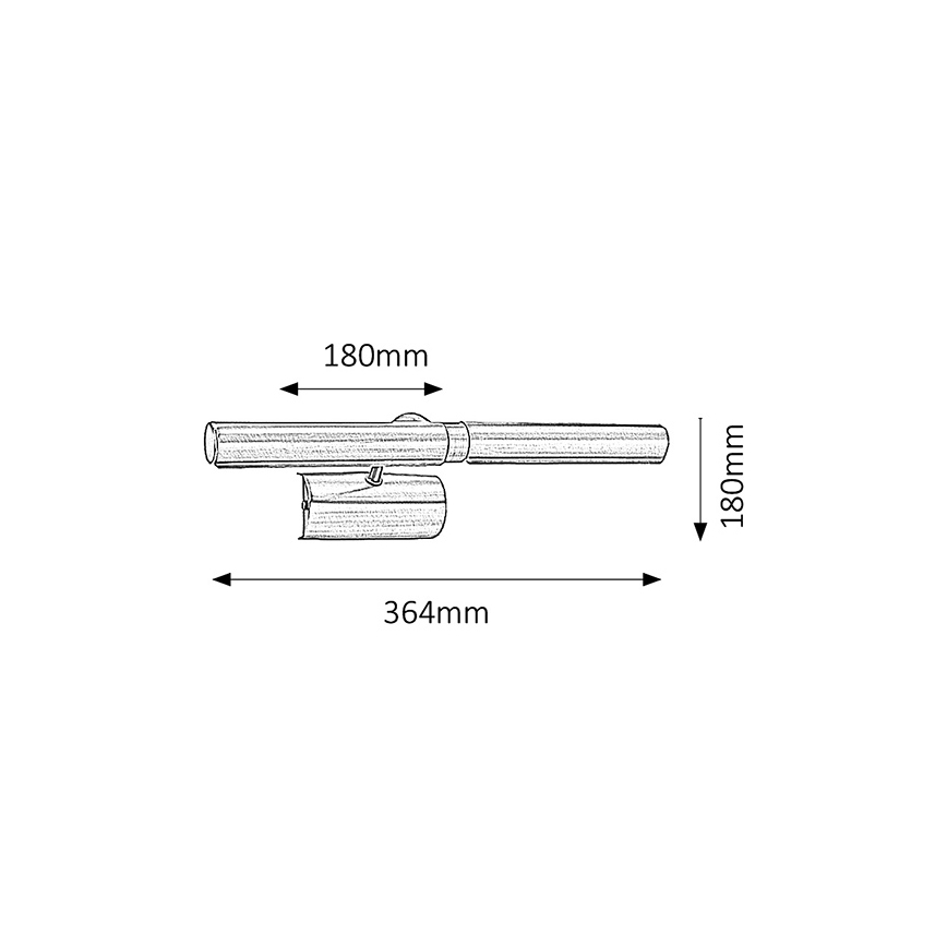 Brilagi - Schilderijverlichting DANAE 2xE14/40W/230V brons