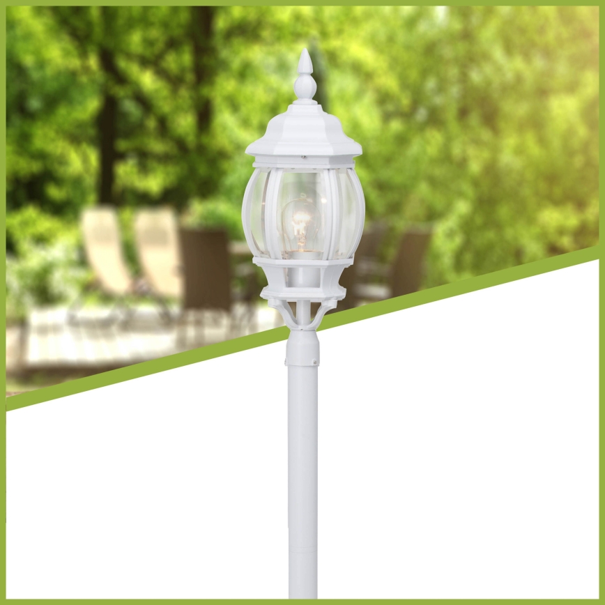 Brilliant - Buitenlamp ISTRIA 1xE27/60W/230V 112 cm IP23 wit