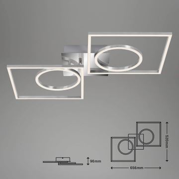 Briloner 3135-018 - Dimbare LED plafondlamp FRAME LED/43,8W/230V 3000K