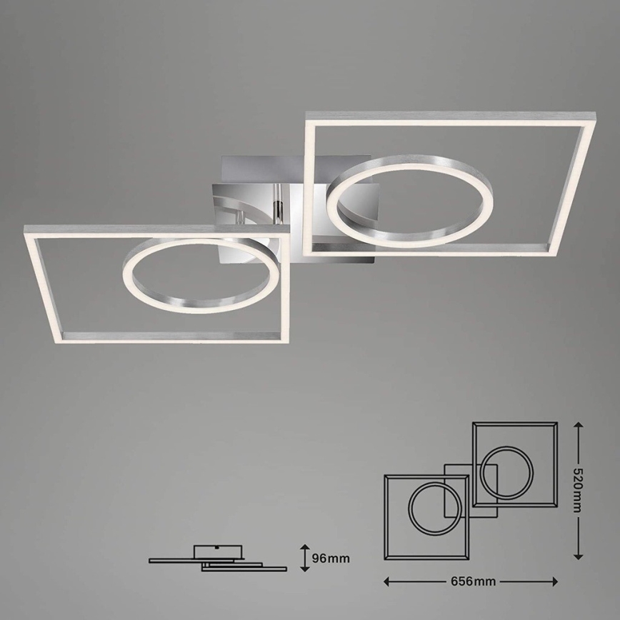 Briloner 3135-018 - Dimbare LED plafondlamp FRAME LED/43,8W/230V 3000K