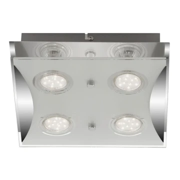 Briloner 3572-048 - LED plafondlamp FLASH 4xGU10/3W/230V