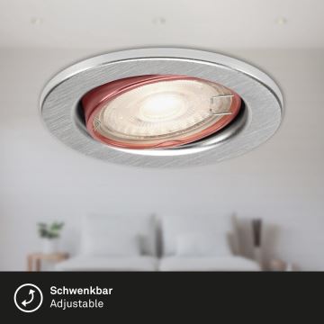 Briloner 7144-039 - Set 3x Hangende LED Badkamer plafond verlichting SLIDE 1xGU10/4W/230V IP23