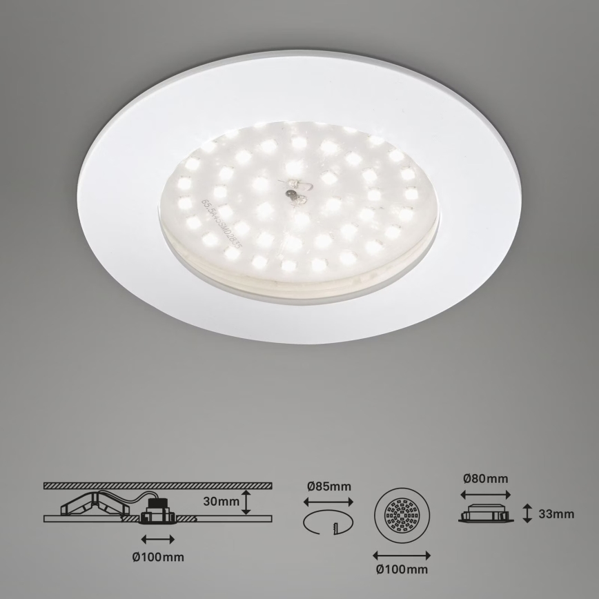 Briloner 7206-016 - Hangende LED Badkamer plafond verlichting LED/10,5W/230V IP44