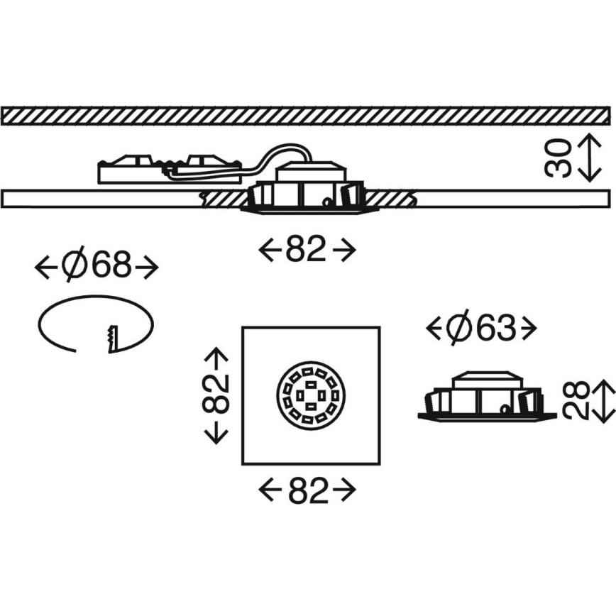 Briloner 7210-032 - SET 3x Hangende LED Badkamer plafond verlichting ATTACH LED/5W/230V IP23 chroom