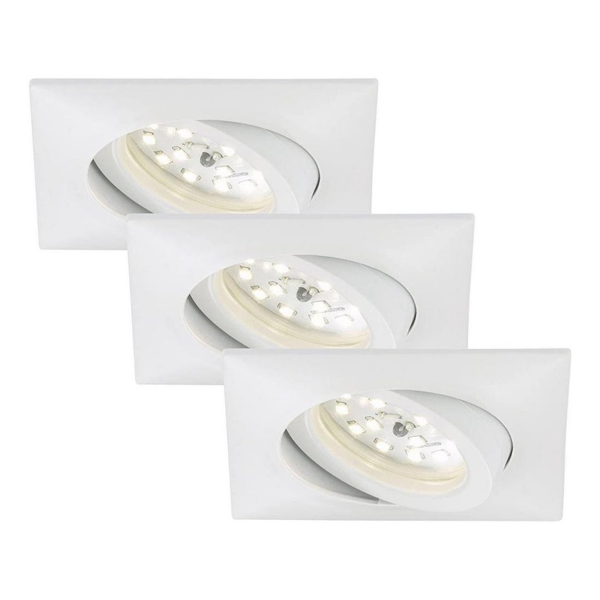 Briloner 7210-036 - SET 3x Hangende LED Badkamer plafond verlichting ATTACH LED/5W/230V IP23 wit