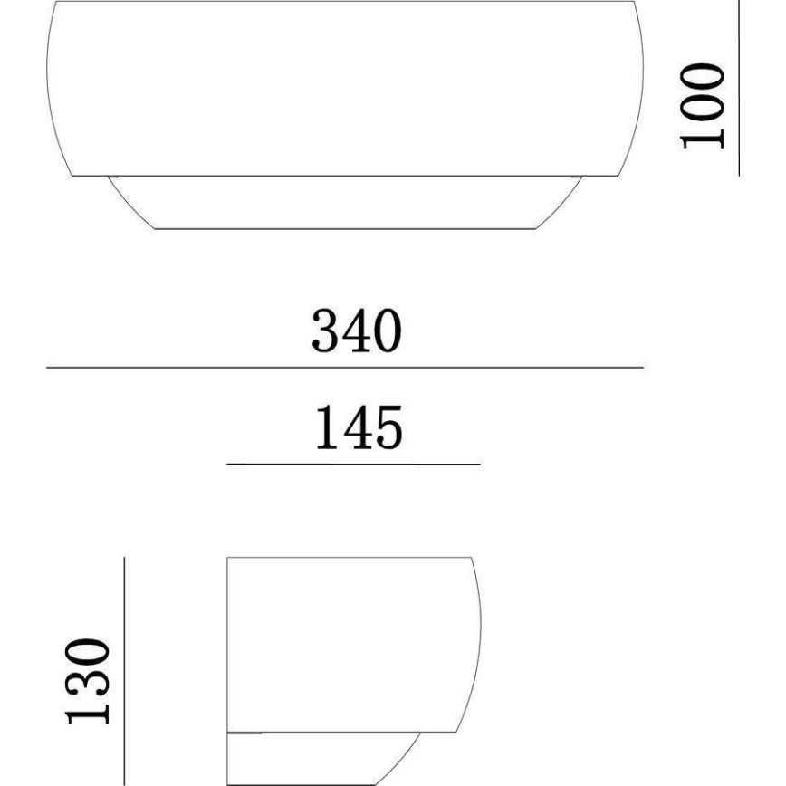 Deko-Light 341206 - Wandlamp TWYNNDA 1xE14/40W/230V wit