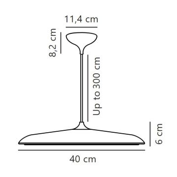 DFTP by Nordlux - Dimbare LED hanglamp aan een koord ARTIST LED/24W/230V diameter 40 cm koper