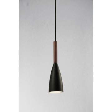 DFTP by Nordlux - Hanglamp aan een koord PURE 1xE27/40W/230V diameter 10 cm zwart/walnoot