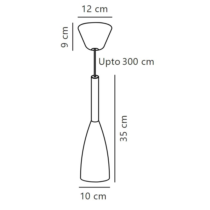 DFTP by Nordlux - Hanglamp aan een koord PURE 1xE27/40W/230V diameter 10 cm wit/walnoot