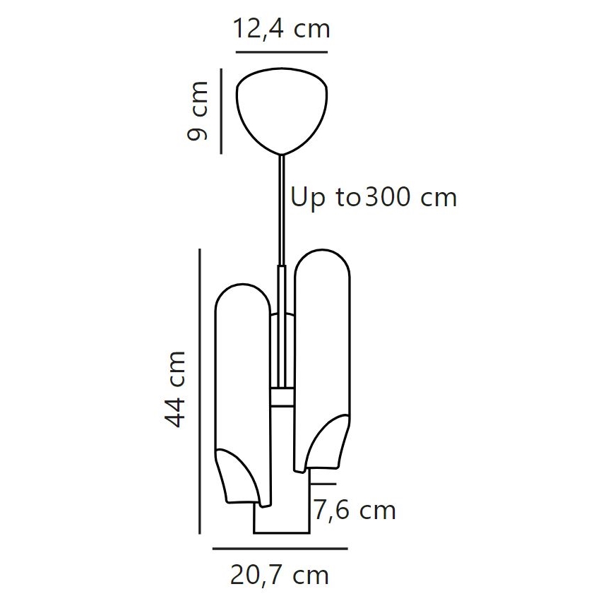 DFTP by Nordlux - Hanglamp aan een koord ROCHELLE 3xGU10/15W/230V