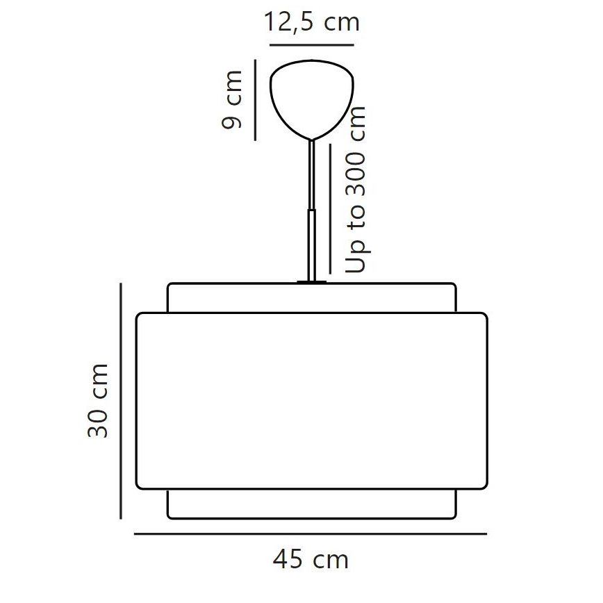 DFTP by Nordlux - Hanglamp aan een koord TAKAI 1xE27/25W/230V