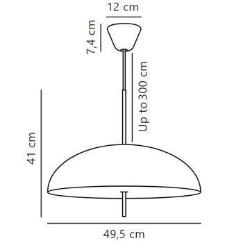 DFTP by Nordlux - Hanglamp aan een koord VERSALE 2xE27/15W/230V zwart