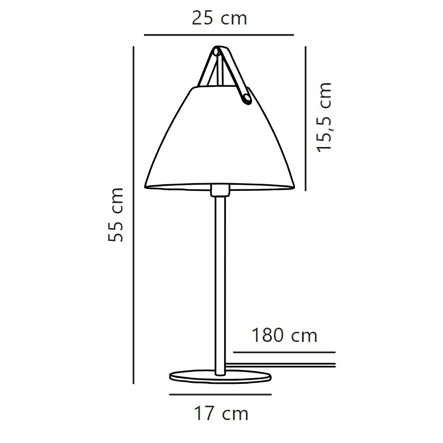 DFTP by Nordlux - Tafellamp STRAP 1xE27/40W/230V wit