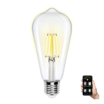 Dimbare LED Lamp FILAMENT ST64 E27/6W/230V 2700-6500K Wi-Fi - Aigostar