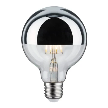 Dimbare LED Lamp met een mirror cap GLOBE E27/6,5W/230V - Paulmann 28673