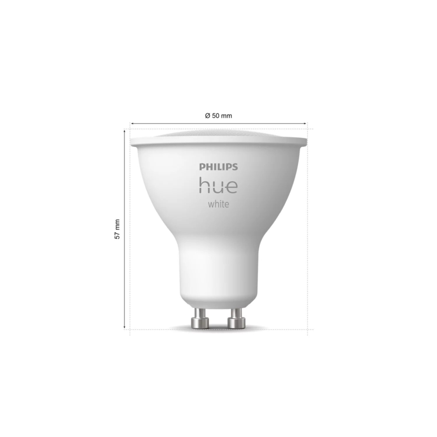 Dimbare LED Lamp Philips Hue WHITE GU10/4,2W/230V 2700K