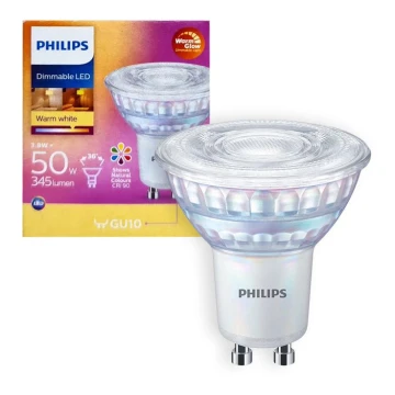 Dimbare LED Lamp Philips Warm Glow GU10/3,8W/230V 2200-2700K CRI 90