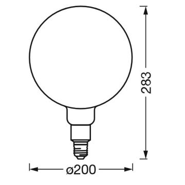 Dimbare LED Lamp SMART+ GLOBE G200 E27/6W/230V 2500K Wi-Fi - Ledvance