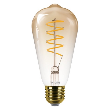 Op tijd drinken constante Dimbare LED Lamp VINTAGE Philips ST64 E27/4,5W/230V 1800K | Lampenmanie