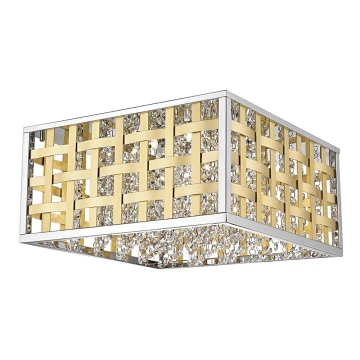 Dimbare plafondlamp COLUMBUS LED/20W/230V gouden/chroom