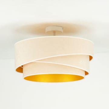 Duolla - Bevestigde hanglamp KOBO 1xE27/15W/230V diameter 45 cm crème