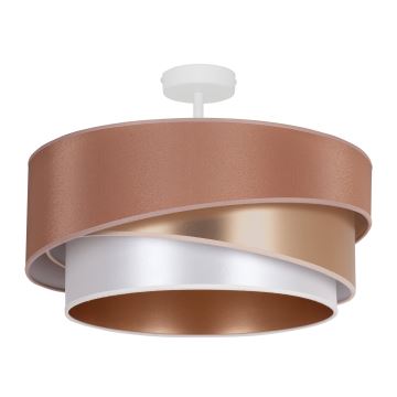 Duolla - Bevestigde hanglamp KOBO 1xE27/15W/230V diameter 45 cm koper/goud/wit