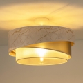 Duolla - Bevestigde hanglamp KOBO 1xE27/15W/230V diameter 45 cm wit/goud