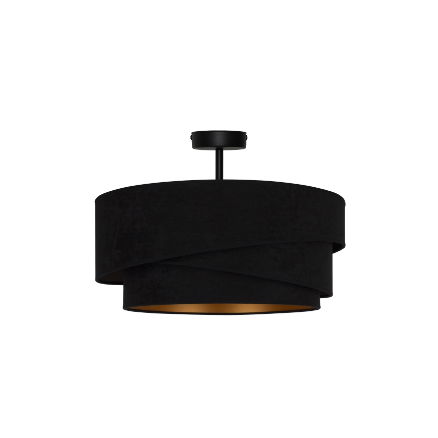 Duolla - Bevestigde hanglamp KOBO 1xE27/15W/230V diameter 45 cm zwart