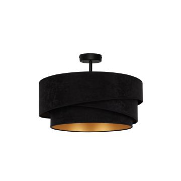 Duolla - Bevestigde hanglamp KOBO 1xE27/15W/230V diameter 45 cm zwart