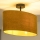 Duolla - Bevestigde hanglamp OVAL 1xE27/15W/230V bruin