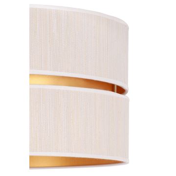 Duolla - Hanglamp aan een koord DUO 1xE27/15W/230V crème/goud