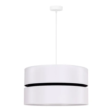 Duolla - Hanglamp aan een koord DUO 1xE27/15W/230V wit/zwart