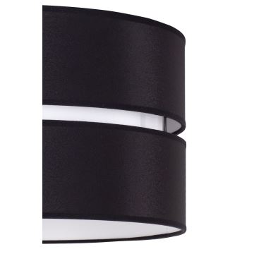 Duolla - Hanglamp aan een koord DUO 1xE27/15W/230V zwart/wit