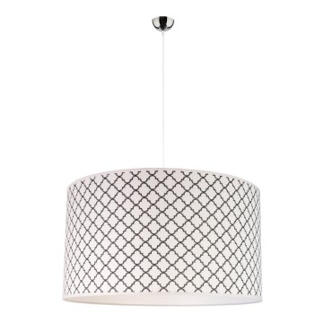 Duolla - Hanglamp aan een koord MAROKO 1xE27/40W/230V wit/zwart