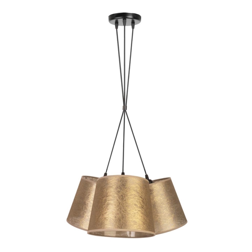 Duolla - Hanglamp aan een koord ROSSA 3xE27/40W/230V goud