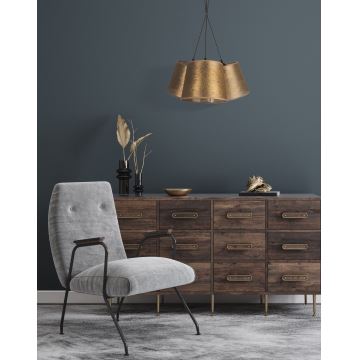 Duolla - Hanglamp aan een koord ROSSA 3xE27/40W/230V goud