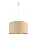 Duolla - Hanglamp aan koord ROLLER 1xE27/40W/230V beige