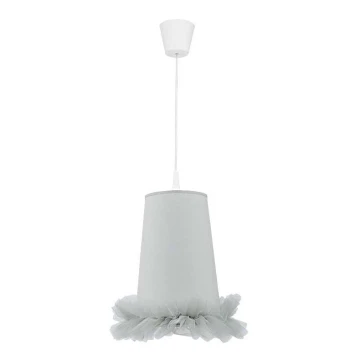 Duolla - Kinderhanglamp aan koord BALLET 1xE27/40W/230V grijs