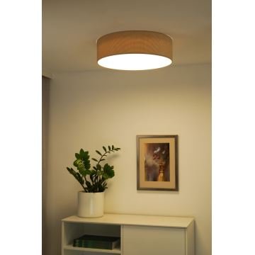 Duolla - LED Plafondlamp CORTINA LED/26W/230V diameter 30 cm 4000K beige