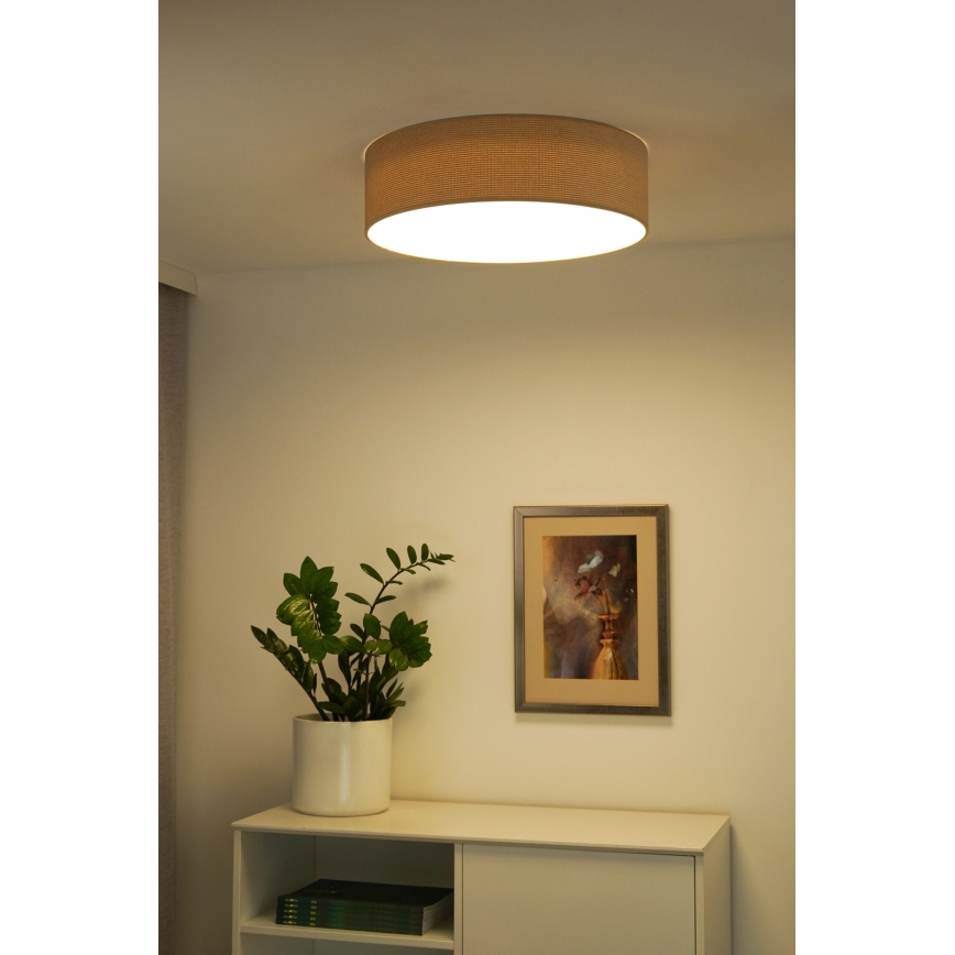 Duolla - LED Plafondlamp CORTINA LED/26W/230V diameter 30 cm 4000K beige