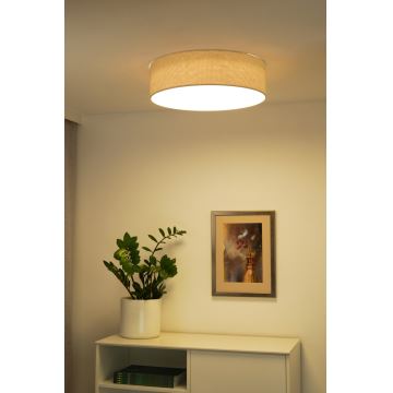 Duolla - LED Plafondlamp CORTINA LED/26W/230V diameter 30 cm 4000K crème