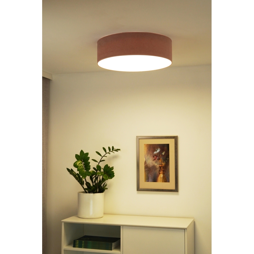 Duolla - LED Plafondlamp CORTINA LED/26W/230V diameter 30 cm 4000K roze