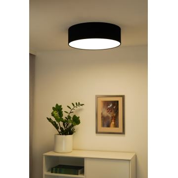 Duolla - LED Plafondlamp CORTINA LED/26W/230V diameter 30 cm 4000K zwart