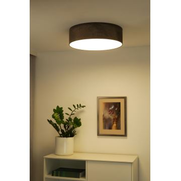 Duolla - LED Plafondlamp CORTINA LED/26W/230V diameter 45 cm 4000K bruin