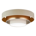 Duolla - LED Plafondlamp LUNETA LED/26W/230V diameter 60 cm 4000K beige/goud/crème