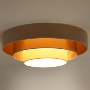 Duolla - LED Plafondlamp LUNETA LED/26W/230V diameter 60 cm 4000K beige/goud/crème