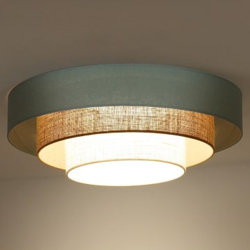 Duolla - LED Plafondlamp LUNETA LED/26W/230V diameter 60 cm 4000K turquoise/beige/crème