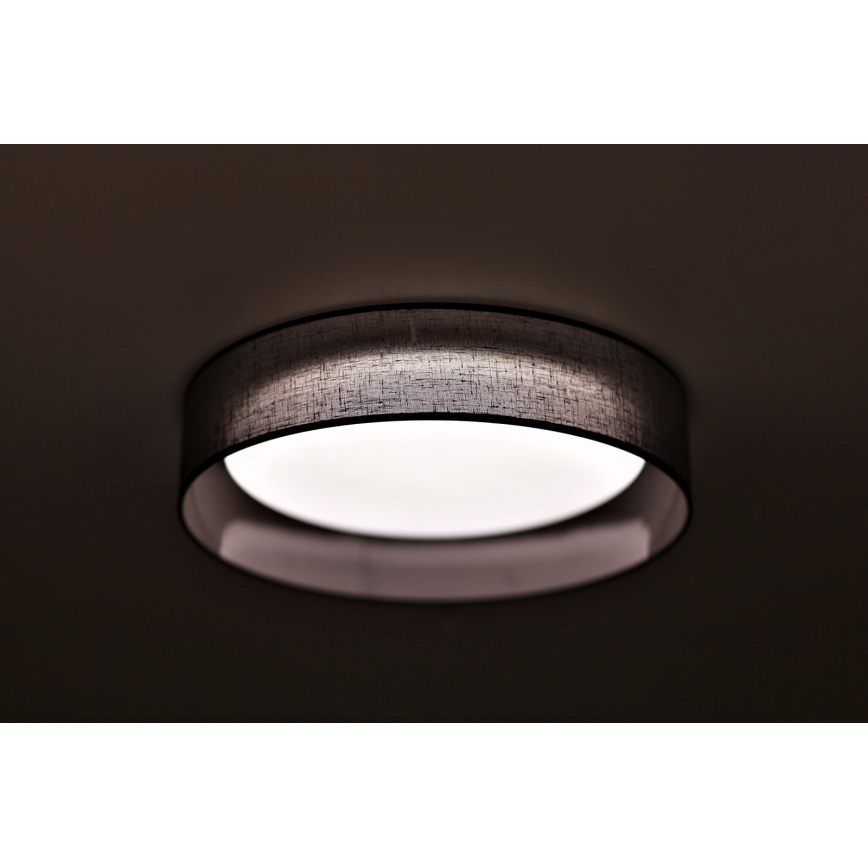 Duolla - LED Plafondlamp ROLLER LED/24W/230V antraciet