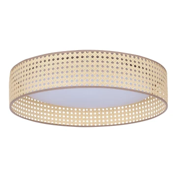 Duolla - LED Plafondlamp ROLLER LED/24W/230V rotan