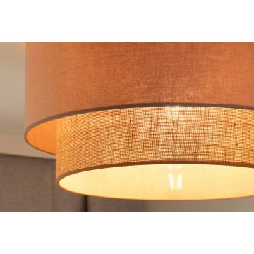 Duolla - Plafondlamp BOHO 1xE27/15W/230V diameter 45 cm beige/bruin